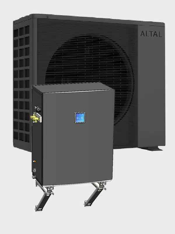 Pompă de caldură aer-apă 9 kW FULL SPLIT EVI DC представьте себе полный сплит Компактный