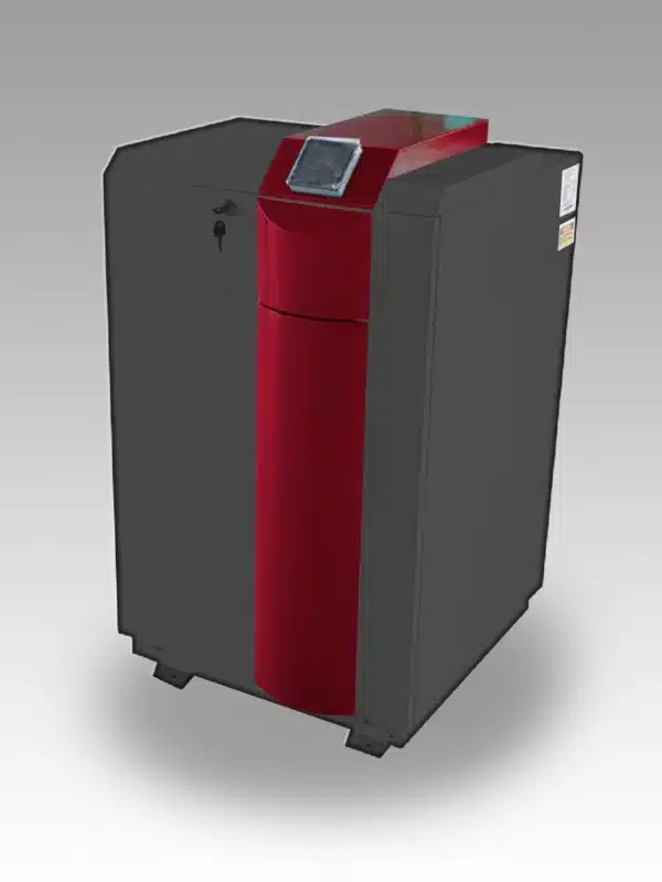 Pompă de caldură aer-apă 9 kW FULL SPLIT EVI DC изображение серо-красного внутреннего модуля